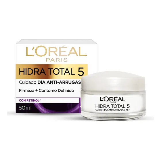 Crema Loreal Hidratante Antiarrugas 45+ Hidra Total5 50ml