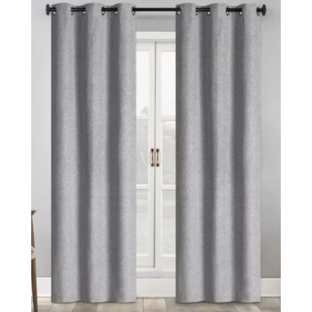 Cortina 1.5 X 2.30 Argollas Gris Oscuro