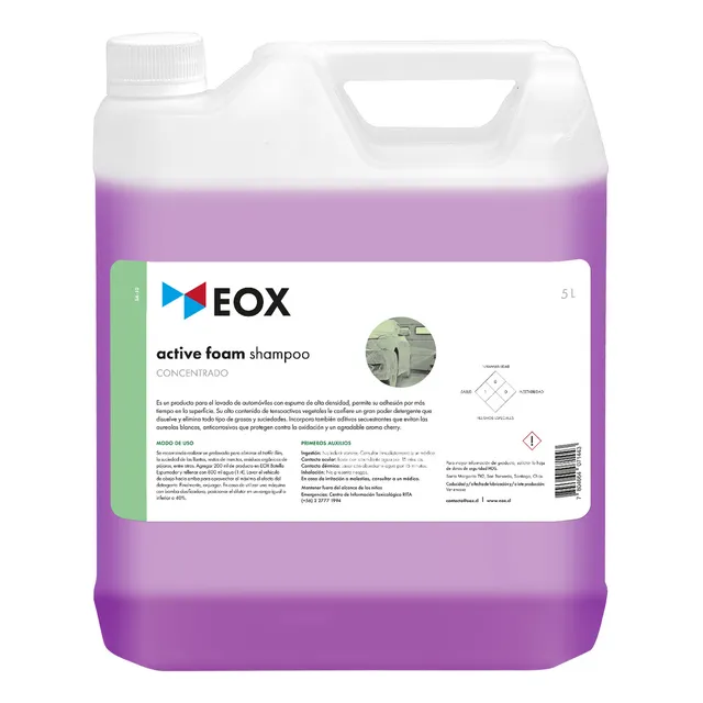 Shampoo Automotriz Espuma Alta Densidad Eox Active Foam 5 L