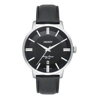 RelĂłgio Orient Masculino Mbsc1038 P1px Prata Couro Preto RelĂłgio Orient Masculino Mbsc1038 P1px Prata Couro Preto