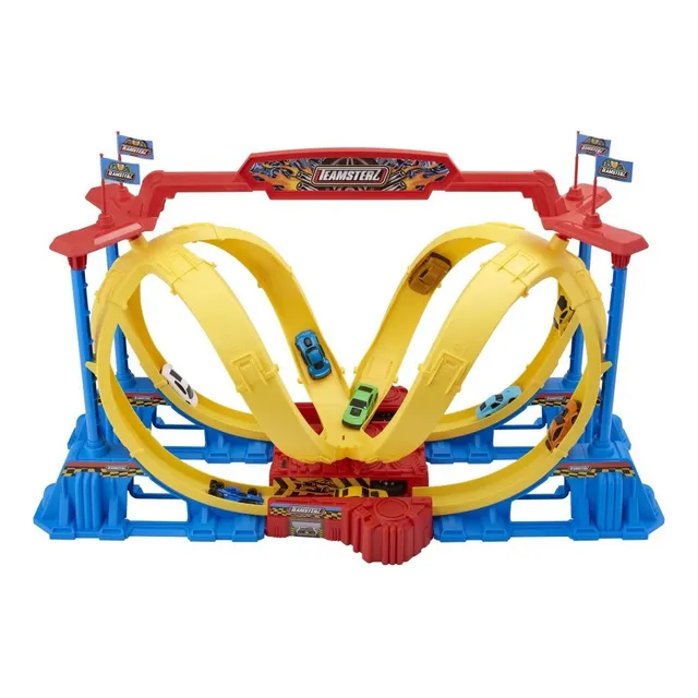 Pista De Carreras Adventure Force Crash Smash Turbo Twister Color Amarillo