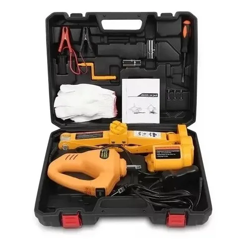Macaco Elétrico +chave Roda+compressor 12v+ Maleta Completa!