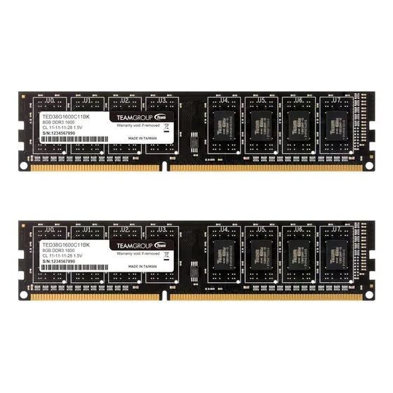 Kit Memoria 16gb (2 X 8gb) Ddr3 1600mhz Dual Channel Pc