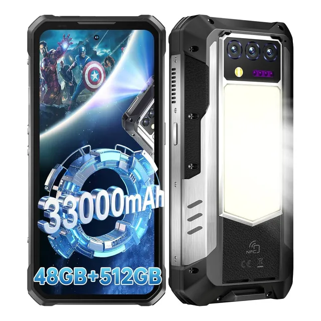 Smartphones Oukitel Wp100 Titan 48 Gb (16+32) Ram 512gb Rom Celulares Resistentes 33000 Mah/66 W De Carga Rápida 200 Mp-32 Mp/proyector/lámpara De Cam