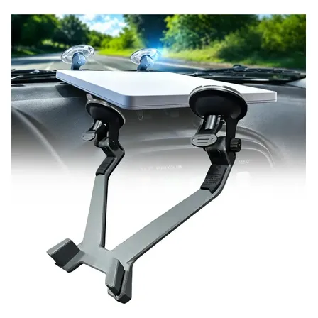 Suporte Starlink Veicular Premium Para Pára Brisas Preto Preto