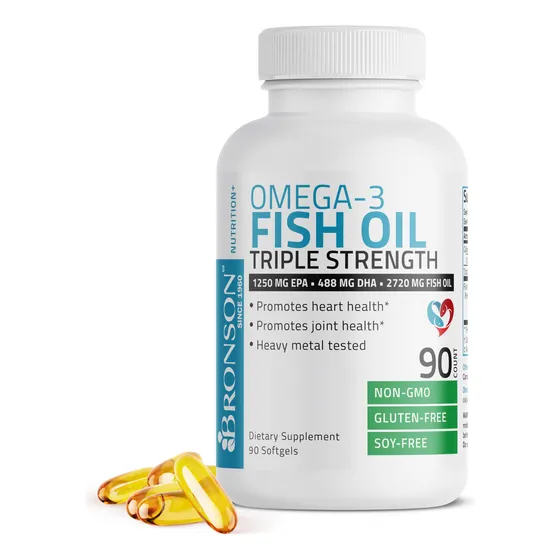 Suplemento De Aceite De Pescado Bronson Omega 3 De Triple Co
