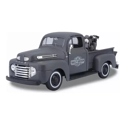 Maisto 1:24 Escala 1948 Ford F-1 Pickup Y Harley Davidson 19