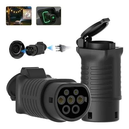 Adaptador V2l Tipo 2 Plugue Descarga Tomada Carro Eletrico Byd Dolphin Gwm Ora 03 Volvo Ex30 Hyundai Ioniq 5 Camping Vega