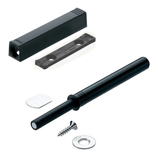 Kit Tip On Versão Longa Com Alço De Sobrepor Preto Blum Kit Tip On Versão Longa Com Alço De Sobrepor Preto Blum