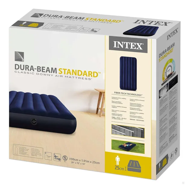 Colchon Inflable Matrimonial Intex Dura Beam