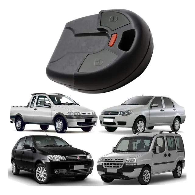 Carcaça Controle Alarme Chave Fiat Palio Siena Strada Doblo