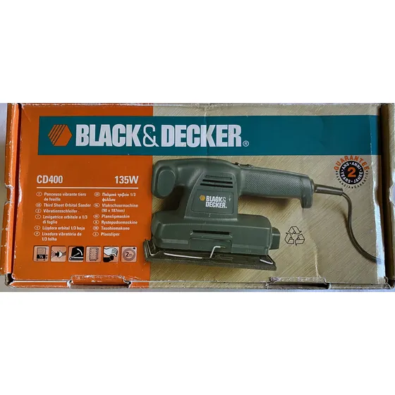 Lijadora Orbital 1/3 Hoja-black-decker Cd400-135w-usada Azul Oscuro 50 Hz