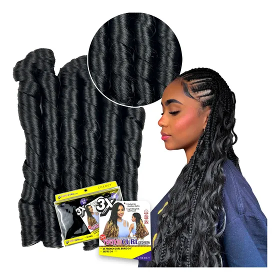 Cabelo Jumbo P/ Tranças Pontas Onduladas French Curl Gringa