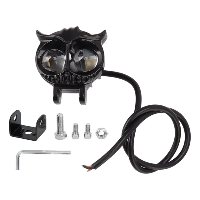 Faro Caminero . 2led/lupa/moto 20w Blanco/amarillo Buho