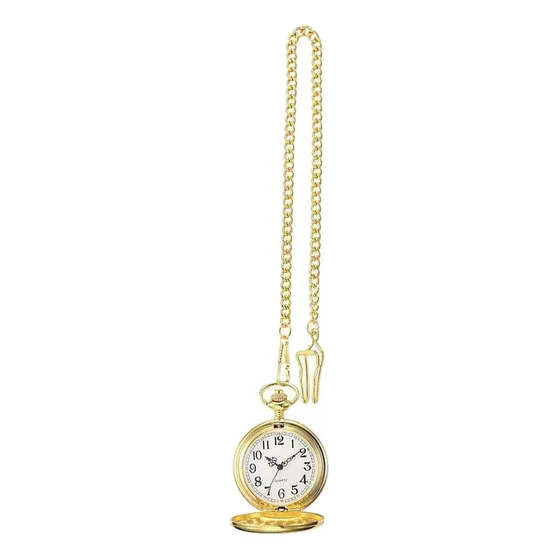 Reloj De Bolsillo Full Chapado En Oro Para Hombre Para