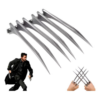 2pcs Accesorio De Cosplay De Garras De Wolverine De Plástico 2pcs Accesorio De Cosplay De Garras De Wolverine De Plástico