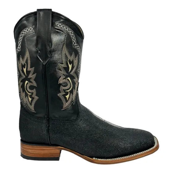 Bota Vaquera Hombre De Piel Bulldog Mantarraya Macho