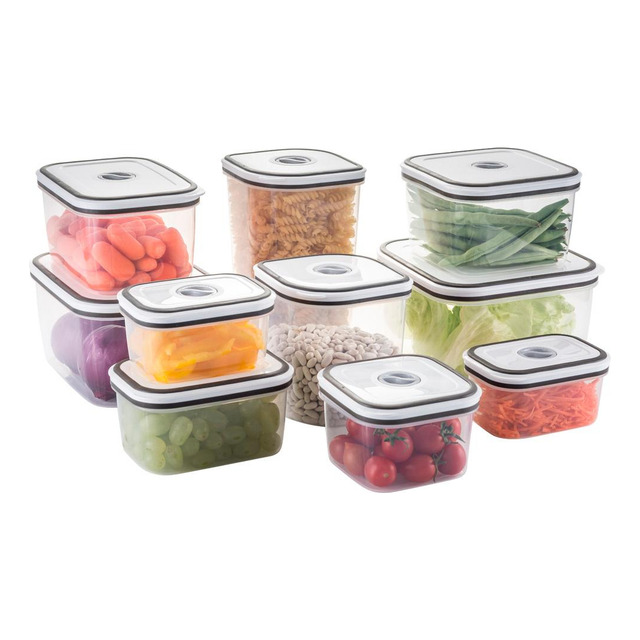 Conjunto 10 Potes Herméticos Com Tampa Easy-open Electrolux Conjunto 10 Potes Herméticos Com Tampa Easy-open Electrolux