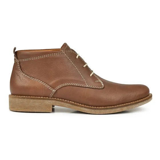 Borcego Cuero Bota Hombre Briganti Goma Zapato - Hcbo00914