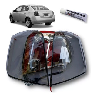Lente Da Lanterna Do Sentra 2007-2013 Fumê O Par Em Acrilic Lente Da Lanterna Do Sentra 2007-2013 Fumê O Par Em Acrilic