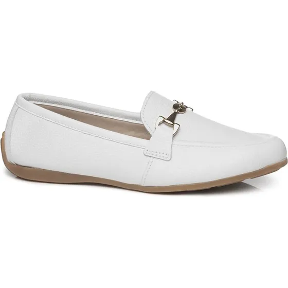 Sapato Sapatilha Pegada Feminino 229001-01 Couro Leve Macia