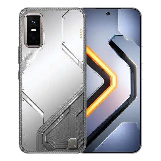 Celular Infinix Gt30 5g AI Gamer Phone Dual SIM 16GB RAM Blanco 256GB ROM 6.78 Pulgadas 1.5k 144hz Batería de 5500mAh Carga rápida 45W Gatillos GT MTK Dimensity 7400 con Disipador de calor