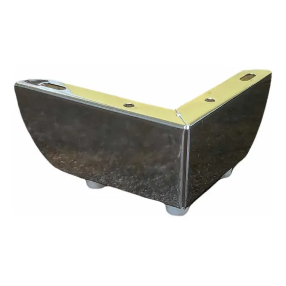Pata Cromada Angular Tipo L 6 Cm Mueble Cama Sofá
