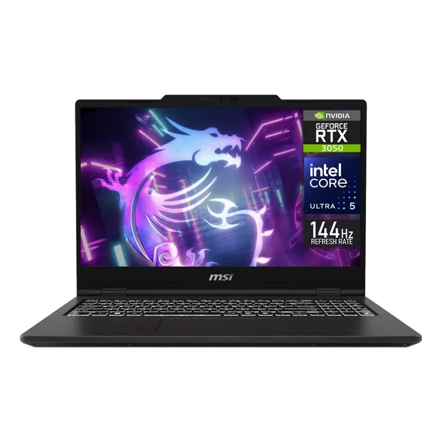 Laptop Gamer MSI Venture Pro 15 NVIDIA GeForce RXT 3050 Intel Core Ultra 5 16GB RAM 512GB SSD Windows 11 Pro