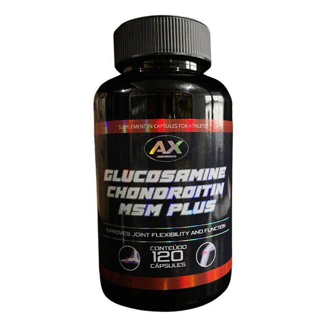 Glucosamina Condroitina Msm 1500mg 120 Caps Ax Nutrition