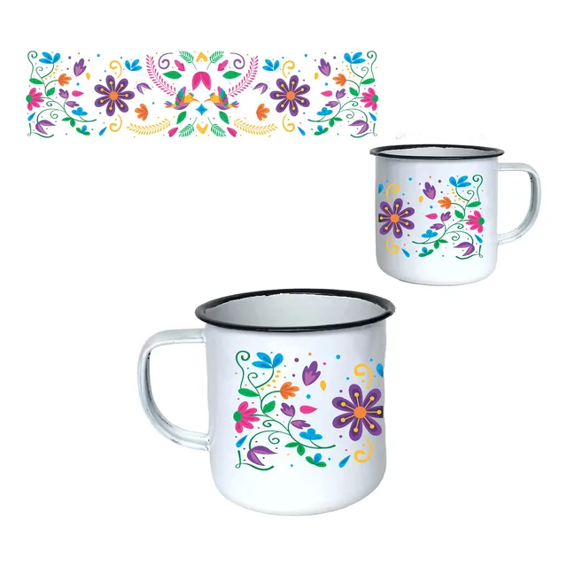Taza De Peltre Mexicano Tenango