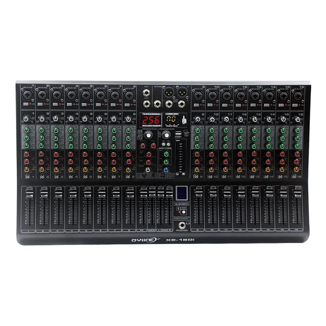 Mezcladora De Sonido 16 Canales Bluetooth Oyike Efecto Usb
