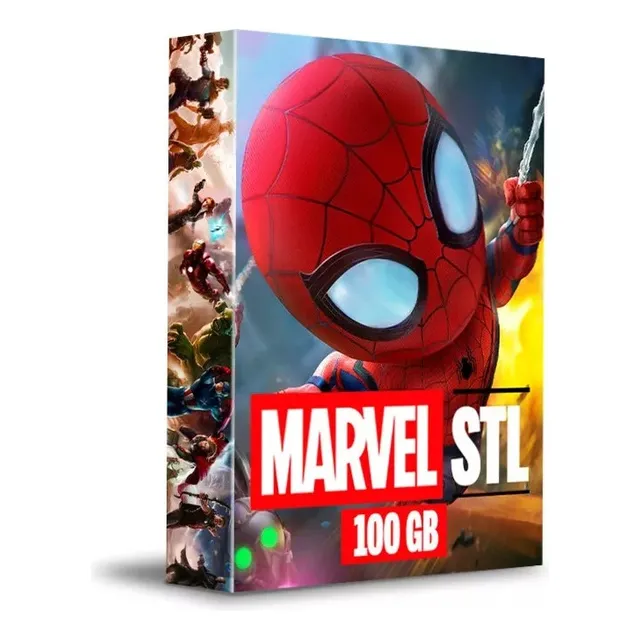 Super Pack Stl Archivos Marvel 100 Gb Completo 