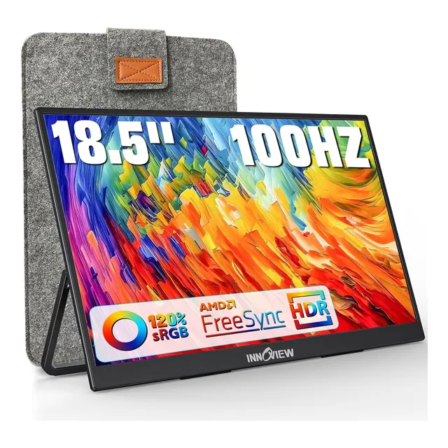 ~? Monitor Portátil Innoview 18.5 Pulgadas 100hz 120% Srgb, 