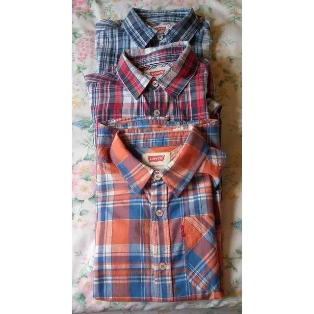 Juego 3 Camisas Levis Strauss Para Niños Talla S 8 A 10 Años