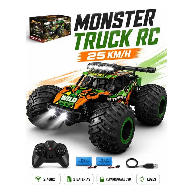 Monster Truck 4x4 de controle remoto