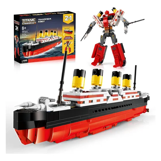 Juguetes Jojo&peach Titanic Stem, Modelo Titanic 2 En 1 Y...