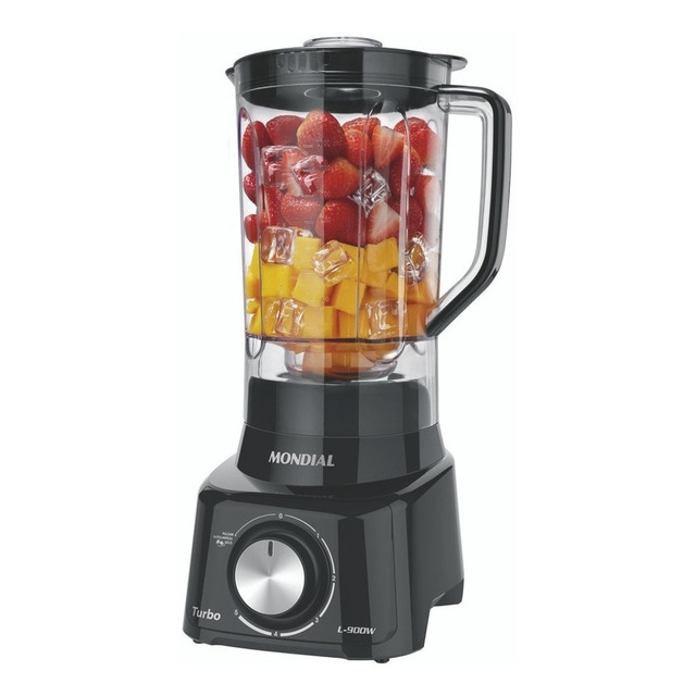 Liquidificador L-900 Fb Turbo 900w 2,7 Litros Preto Mondial Liquidificador L-900 Fb Turbo 900w 2,7 Litros Preto Mondial