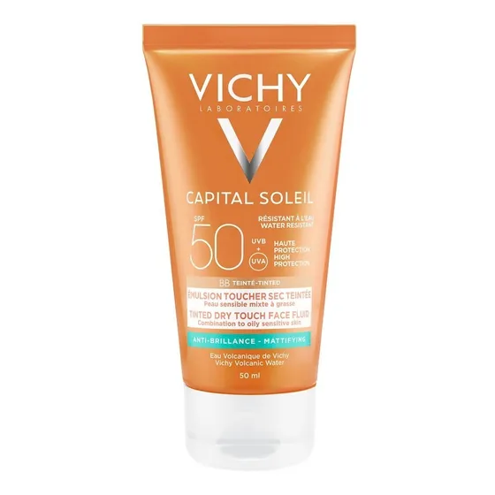 Vichy Idéal Soleil Fps50 Bb Con Color Toque Seco Matificante Pieles Mixtas A Grasas Protector Solar