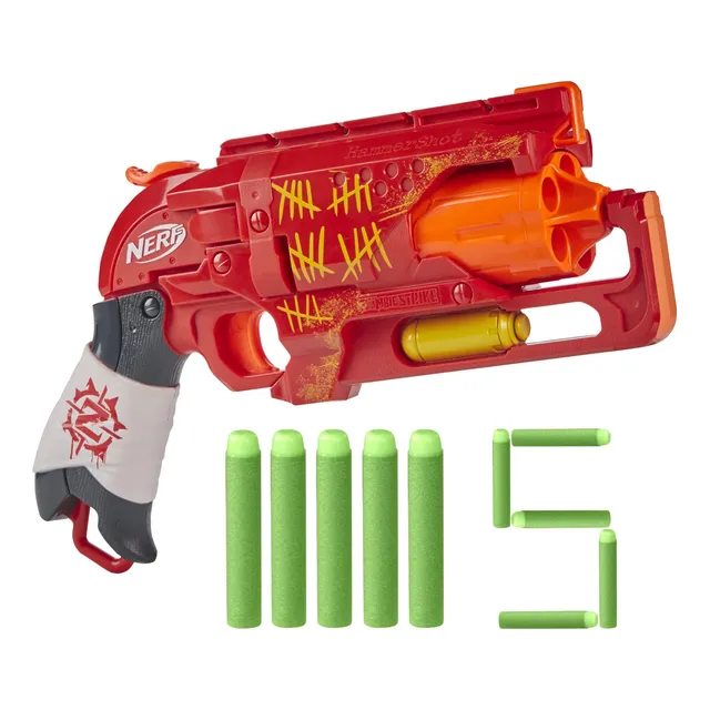 Nerf Zombie Strike - Lanzador Hammershot - Lanzador Con