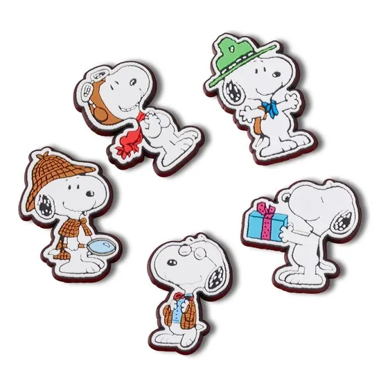 Accesorios Para Crocs De Snoopy Pack De 5 Unidades.