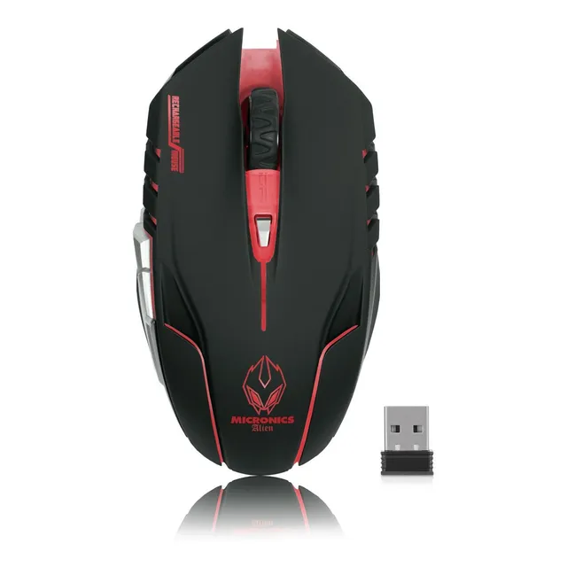 Mouse Gamer Micronics Alien M834wl Inálambrico Recargable