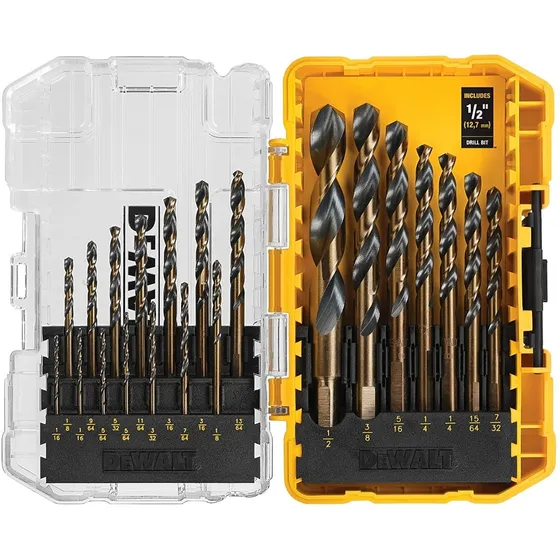 Juego De Mechas De Taladro Dewalt Madera Metal , 21 Piezas.