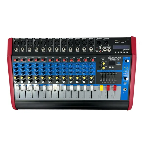 Mesa De Som Amplificada 12c Ma1230 Soundvoice Bluetooth 500w