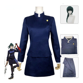 C Traje Maki Zenin E Perucas De Jujutsu Kaisen Cosplay A C Traje Maki Zenin E Perucas De Jujutsu Kaisen Cosplay A