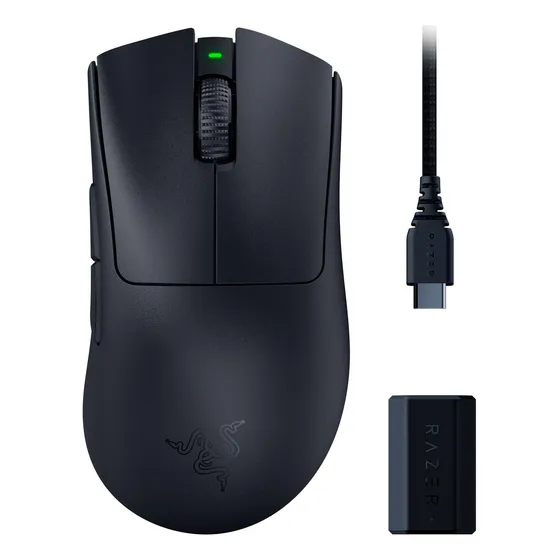 Mouse Sem Fio Para Jogos Razer Deathadder V3 Pro Black 63g