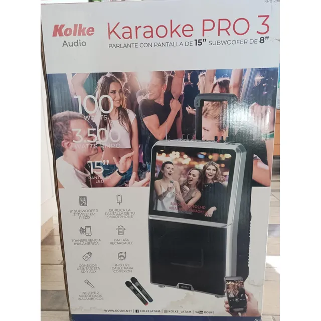 Kataoke Pro 3 ! Parlante Con Pantalla De 15 Subwoofer8