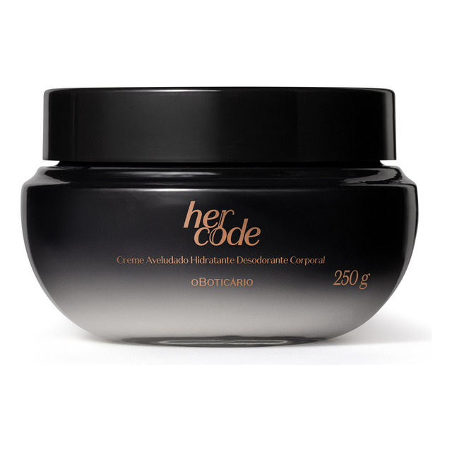 O Boticário Her Code Creme Hidratante Corporal 250g O Boticário Her Code Creme Hidratante Corporal 250g