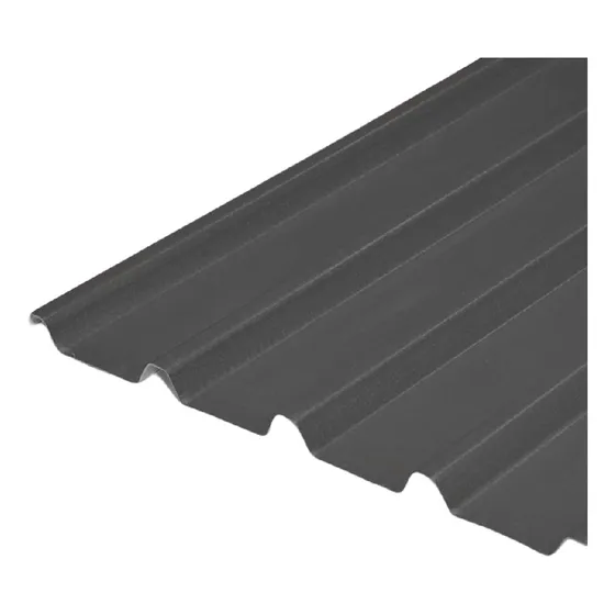 Chapa Trapezoidal Cal. 24 Omega Gris Pizarra - 3,66 X 1,14m