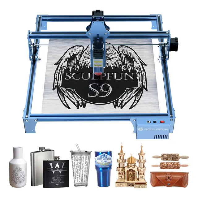 Máquina De Corte E Gravação A Laser Sculpfun S9 90w