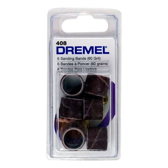 Dremel 408 Tubo De Lija Grano 60 Blister X6 Para Minitorno